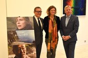 左から國村隼、ヴァンニャ・ダルカンタラ、ギュンテル・スレーワーゲン（駐日ベルギー王国大使）。