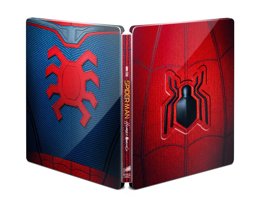 スパイダーマン：ホームカミング」プレミアムBOXのスチールブック 