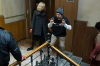 「アトミック・ブロンド」メイキングカット。