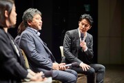 第22回釜山国際映画祭にて行われた「三度目の殺人」イベントの様子。