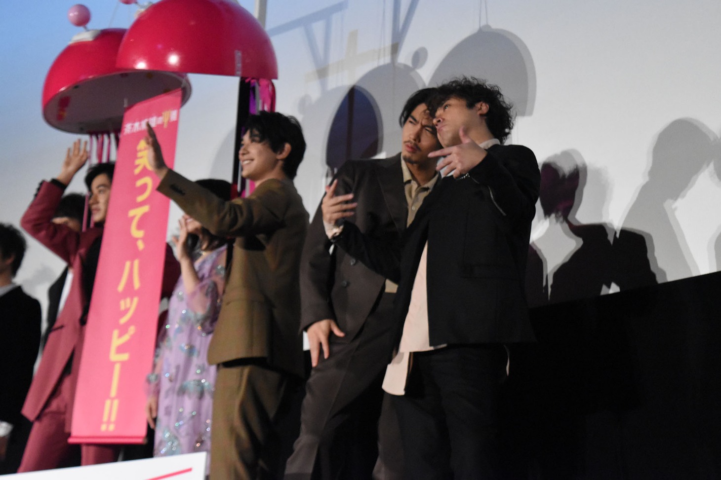 「斉木楠雄のΨ難」初日舞台挨拶の様子。