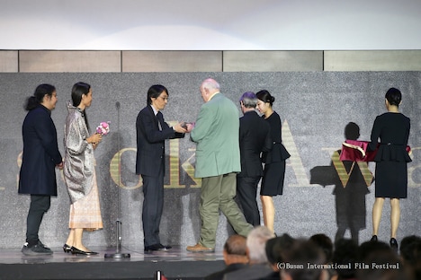 第22回釜山国際映画祭授賞式の様子。