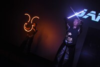 イベント冒頭に行われた、かぐづち-KAGUZUCHI-によるパフォーマンス。