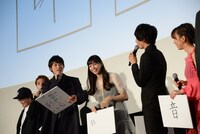 映画「覆面系ノイズ」完成披露試写会の様子。