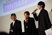 映画「覆面系ノイズ」完成披露試写会の様子。