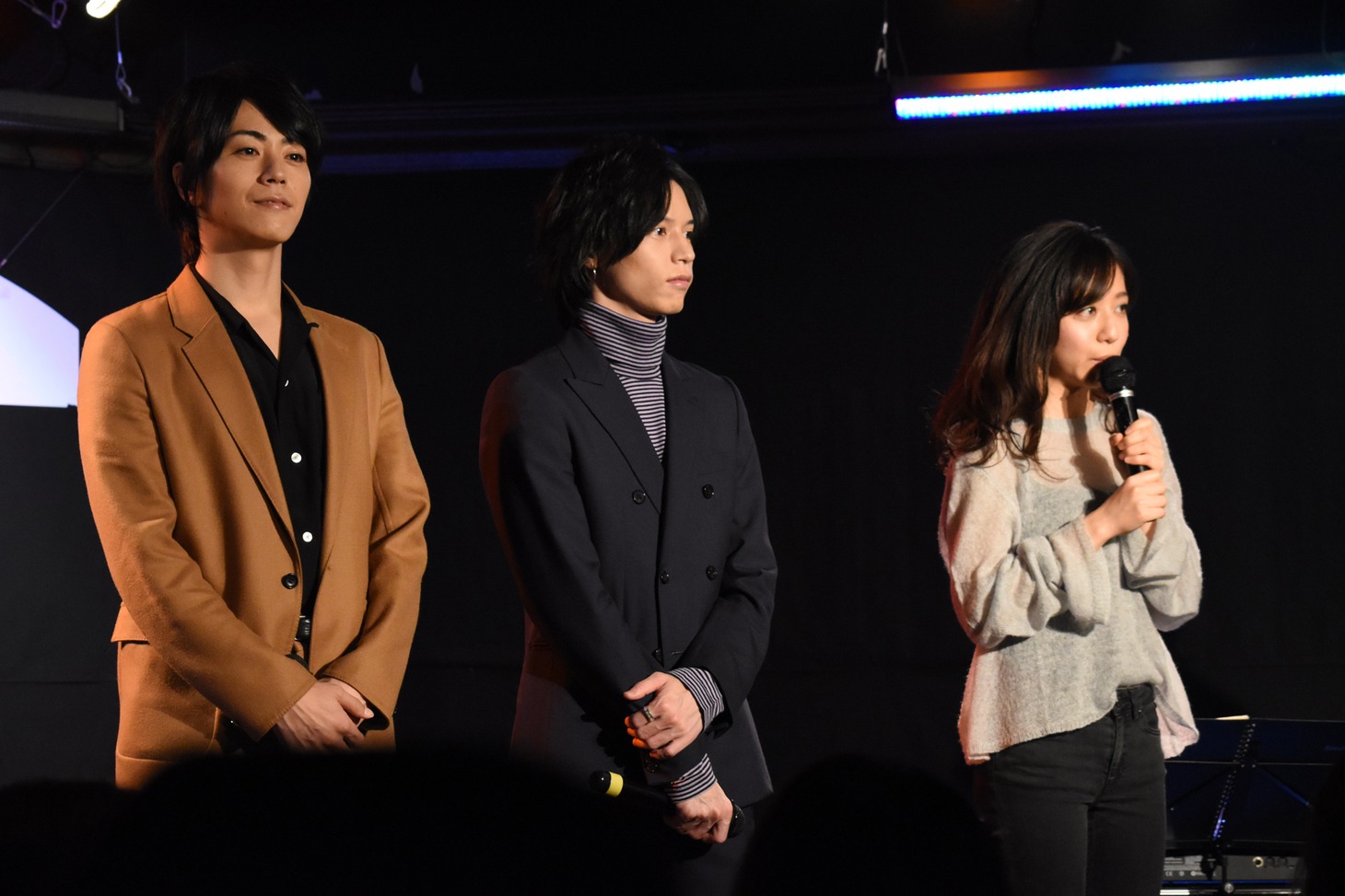 左から廣瀬智紀、北村諒、桐嶋ノドカ。