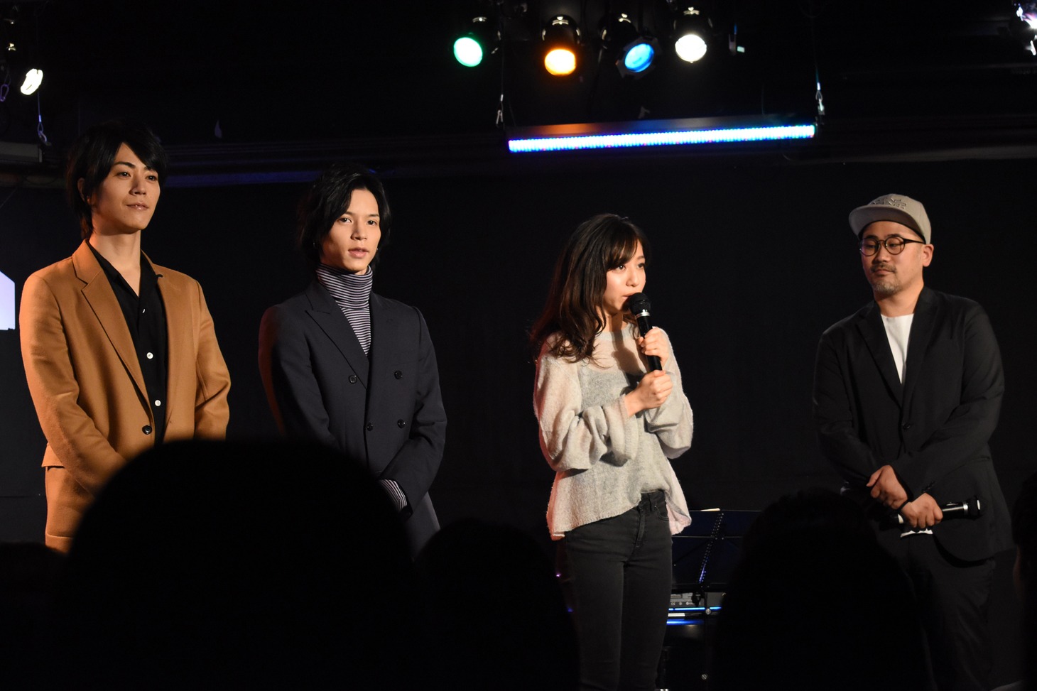 左から廣瀬智紀、北村諒、桐嶋ノドカ、谷内田彰久。