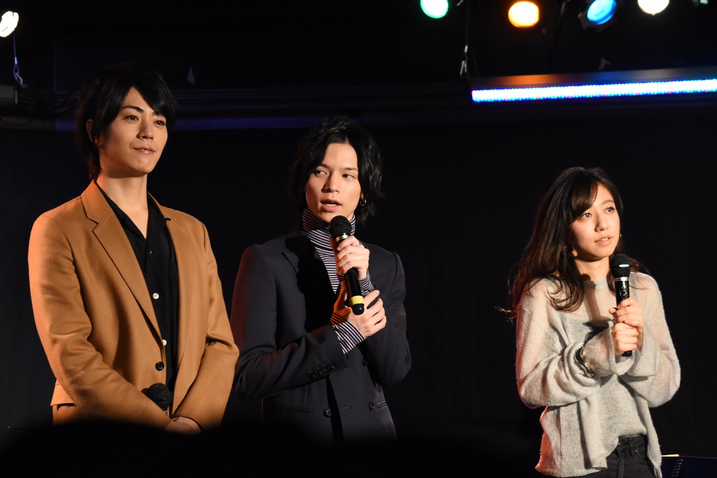 左から廣瀬智紀、北村諒、桐嶋ノドカ。