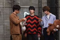 左から石原壮馬、吉沢亮、溝口琢矢。