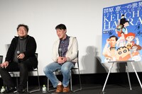 左から樋口真嗣、原恵一。