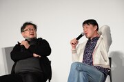 左から樋口真嗣、原恵一。