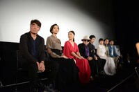 「花筐／HANAGATAMI」舞台挨拶の様子。