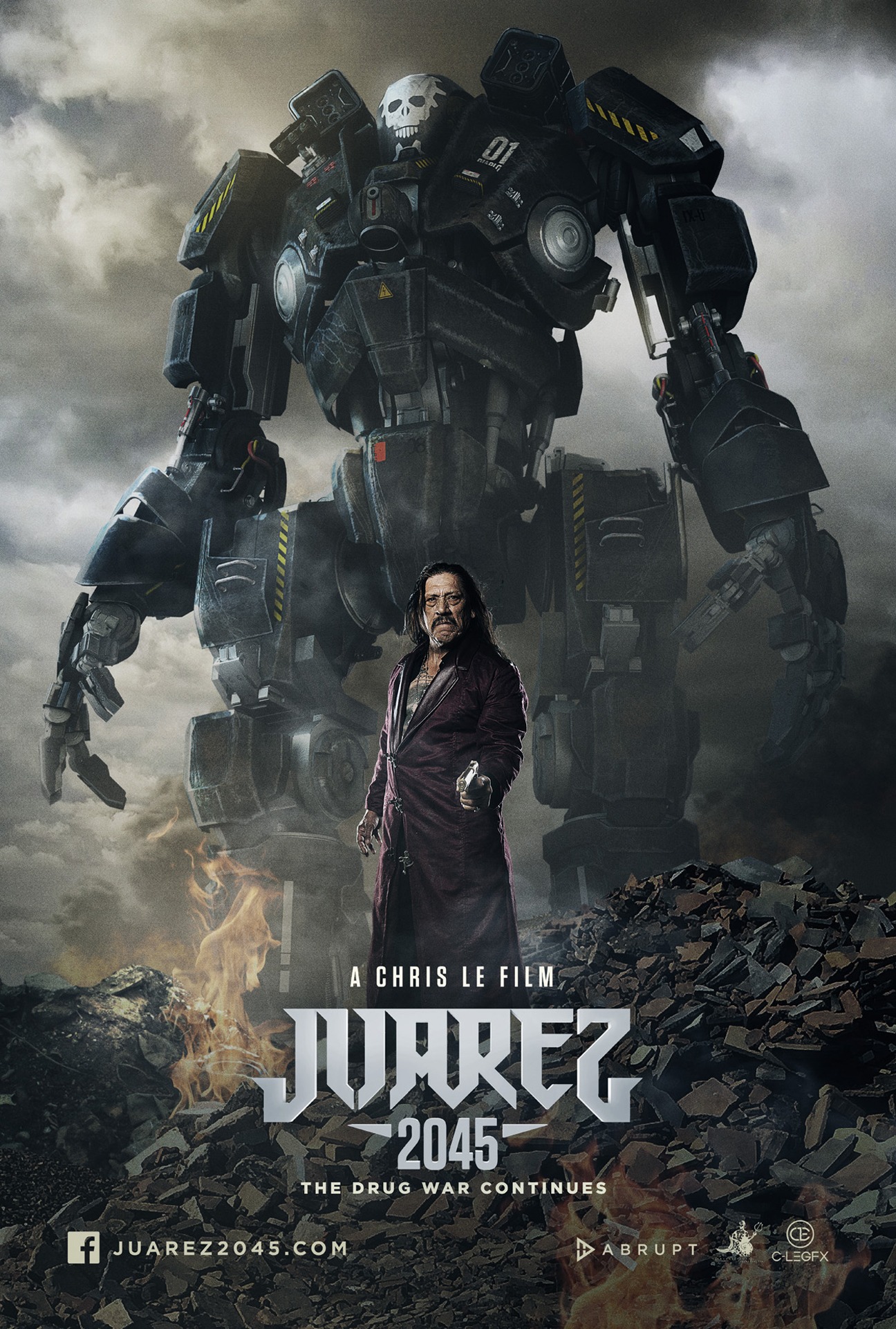 「アイアン・スクワッド／甲鉄戦線」海外版ポスタービジュアル (c)2014 Juarez 2045 Inc. All Rights Reserved.