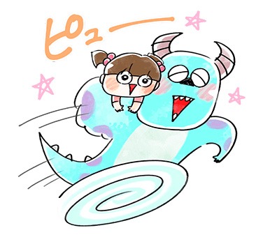 「モンスターズ・インク」LINEスタンプ