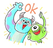 「モンスターズ・インク」LINEスタンプ