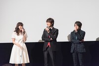 劇場版「Dance with Devils-Fortuna-」の初日舞台挨拶の様子。