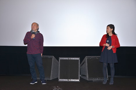 左から湯浅政明、チェ・ウニョン。