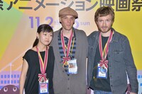 左から関口和希、フレデリック・トレンブレイ、ニキータ・ディアクル。