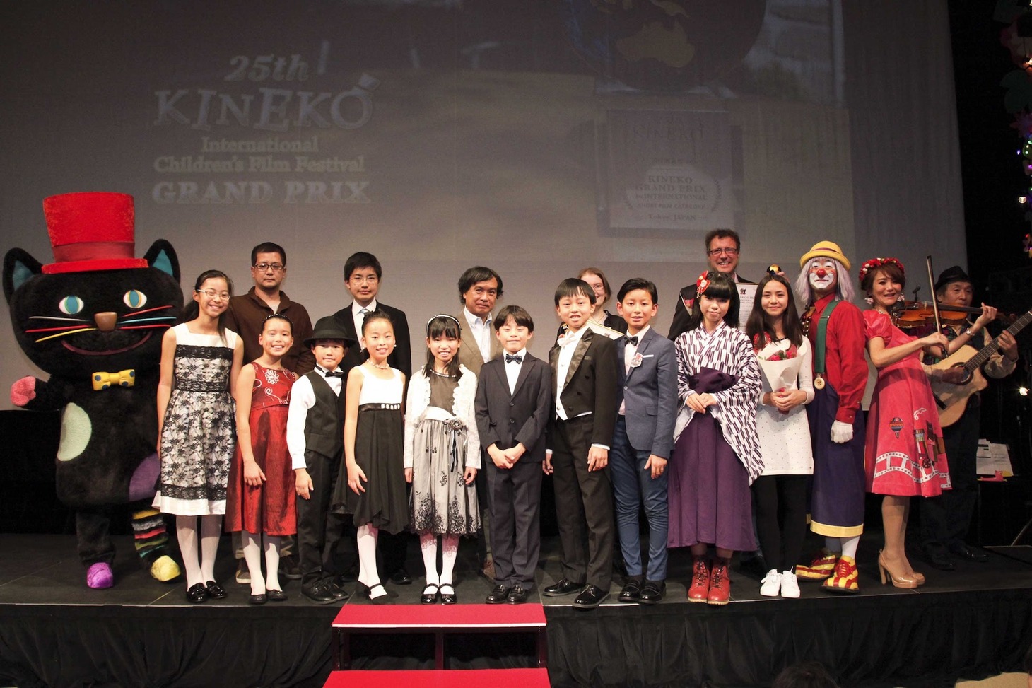 キネコ国際映画祭2017の授賞式の様子。