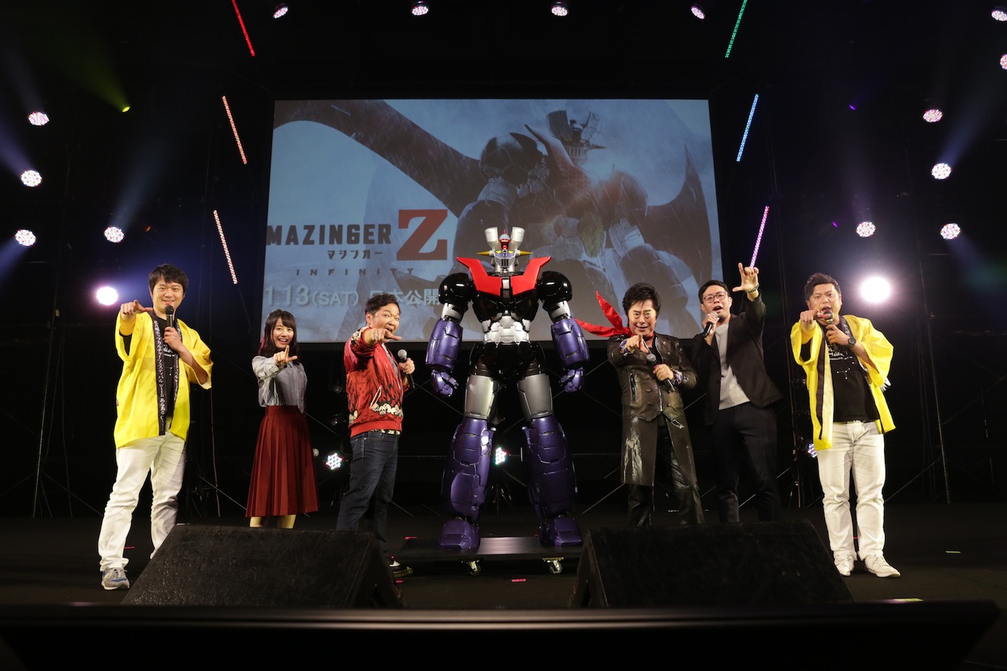 「劇場版 マジンガーZ ／ INFINITY」イベントの様子。