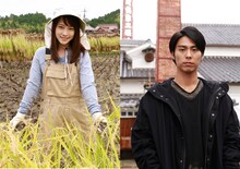 左から橘詩織役の川栄李奈、乃神莞爾役の小野塚勇人。