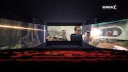 ScreenXの上映イメージ。