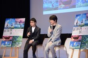 左から新海誠、神木隆之介。