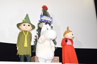 左からスナフキン、リトルミイ、ムーミン。