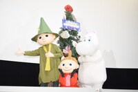 左からスナフキン、リトルミイ、ムーミン。