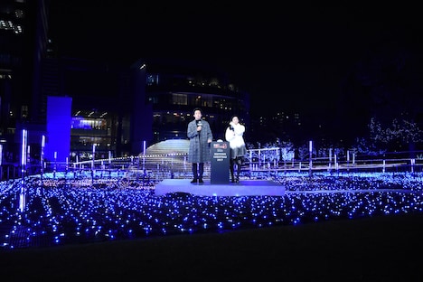 「ミッドタウン・クリスマス 2017」点灯式の様子。