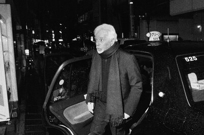 菊池茂夫が撮影した、来日時のアレハンドロ・ホドロフスキーのオフショット。