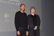 「光」トークイベントの様子。左からジェフ・ミルズ、大森立嗣。