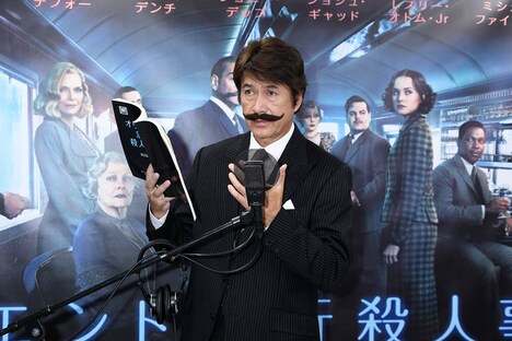 「オリエント急行殺人事件」公開アフレコの様子。