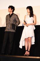 「8年越しの花嫁 奇跡の実話」完成披露試写会の様子。