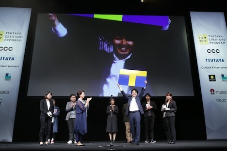 「TSUTAYA CREATORS' PROGRAM FILM 2017」最終審査会の様子。