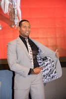 「ジャスティス・リーグ」ジャパンプレミアイベントに出席した、ダンテ・カーヴァー。