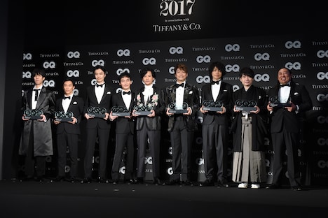 「GQ MEN OF THE YEAR 2017」授賞式の様子。