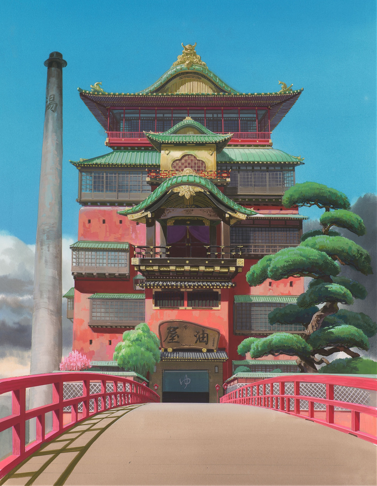 油屋 イメージボード（「千と千尋の神隠し」） (c)2001 Studio Ghibli・NDDTM