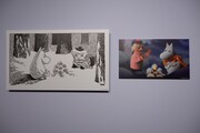 「映画『ムーミン谷とウィンターワンダーランド』公開記念 MOOMIN パペット・アニメーション展」の様子。