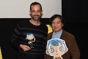 「ぼくの名前はズッキーニ」トークイベントの様子。左からクロード・バラス、片渕須直。