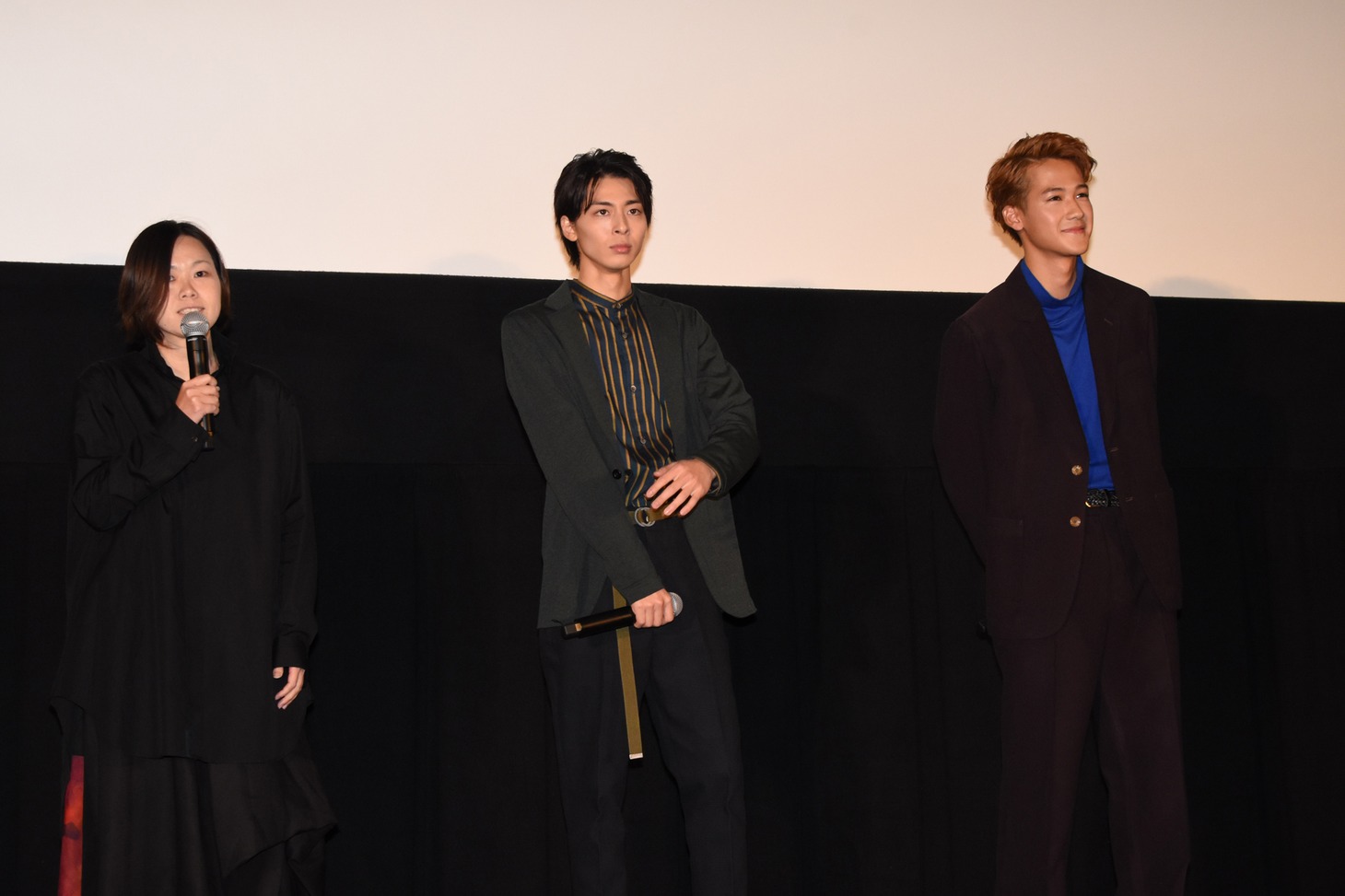 左から瀬田なつき、高杉真宙、葉山奨之。