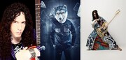 左からマーティ・フリードマン、Jean-Ken Johnny（MAN WITH A MISSION）、KenKen。