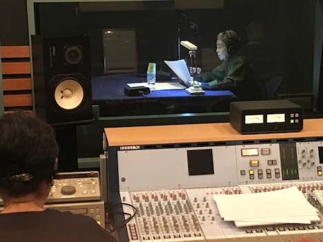 「没後40年 熊谷守一 生きるよろこび」樹木希林による音声ガイドの収録風景。