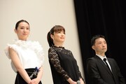 左から北川景子、鈴木砂羽、吉田照幸。