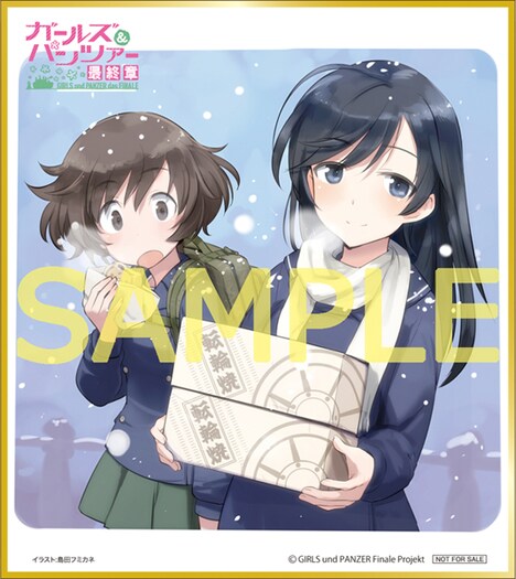 島田フミカネ描き下ろしのミニ色紙。