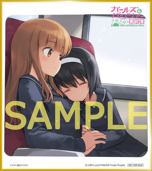 島田フミカネ描き下ろしのミニ色紙。