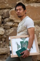 考古学者の河江肖剰。