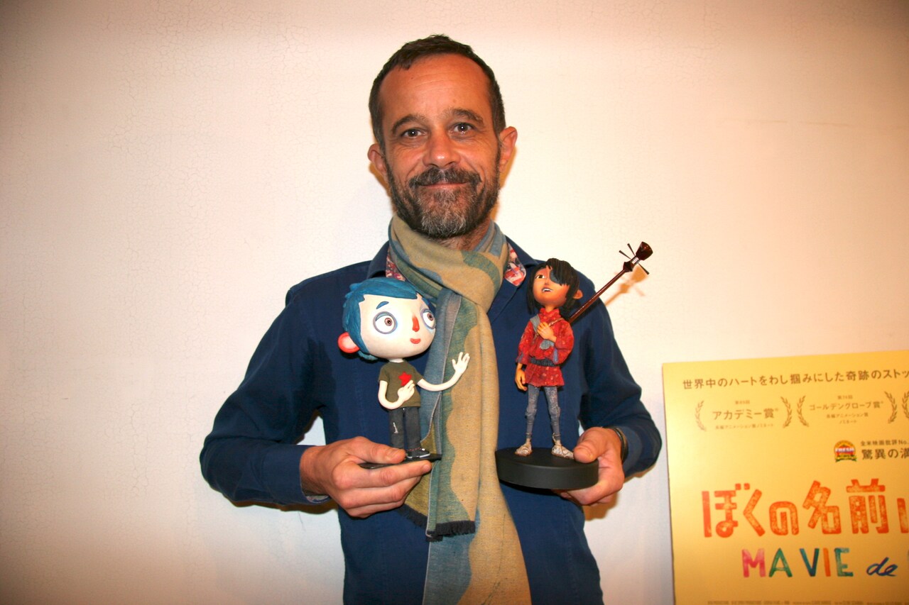 ズッキーニがクボと対面、監督「同じストップモーションアニメでも全然違う」と紹介