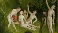 「謎の天才画家 ヒエロニムス・ボス」より、「快楽の園」の一部。