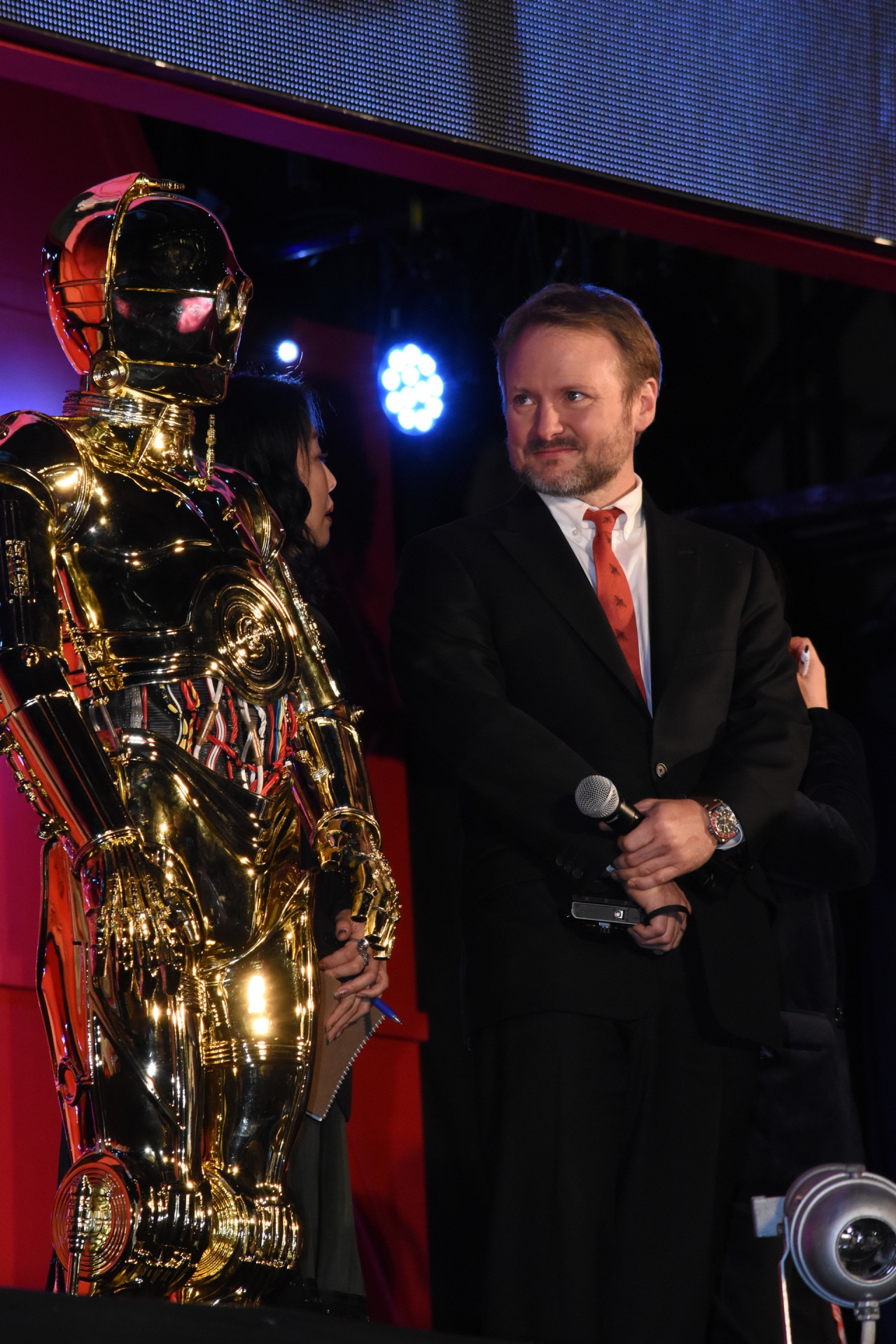 「スター・ウォーズ／最後のジェダイ」レッドカーペットイベントの様子。